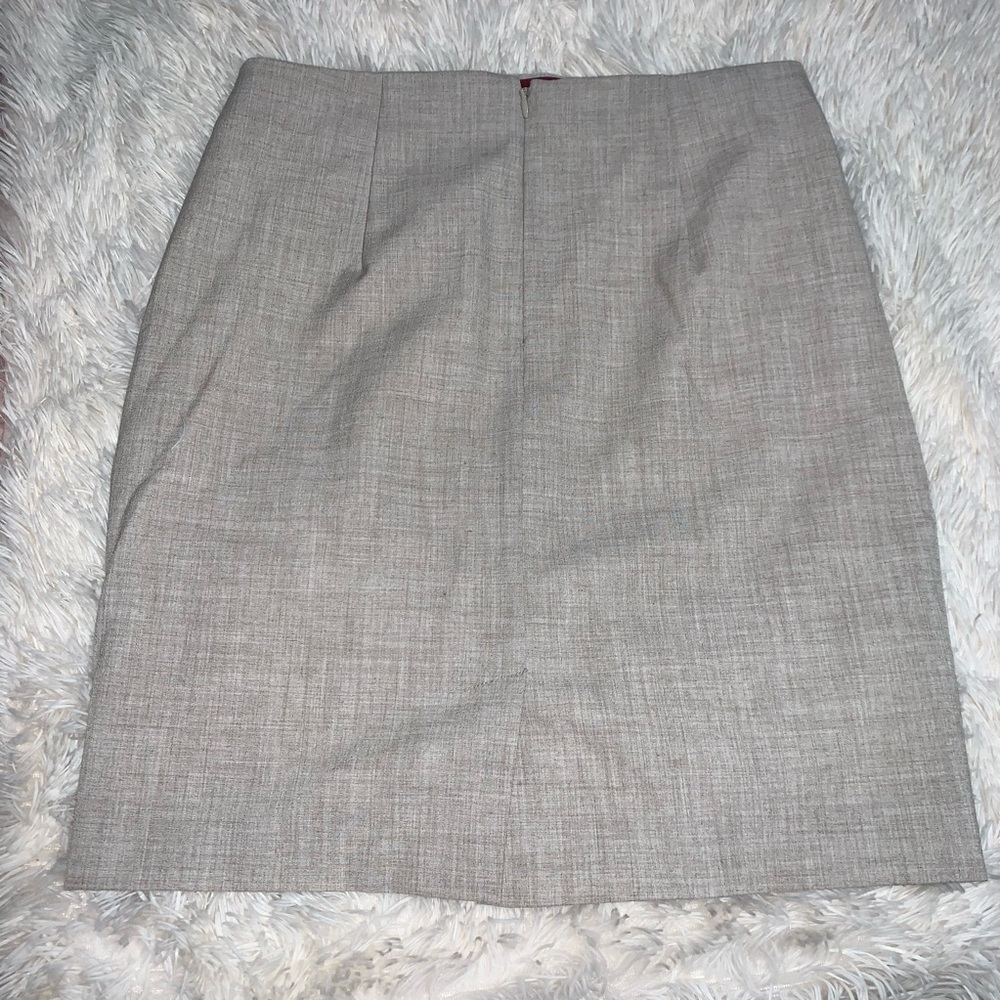 Tan pencil skirt